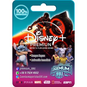 Disney+ Premium + ESPN Chile | Cuenta Completa 7 Perfiles Full HD